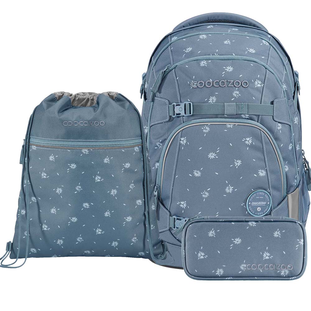 Coocazoo Mate Bloomy Daisy Schulrucksack Set 3tlg.