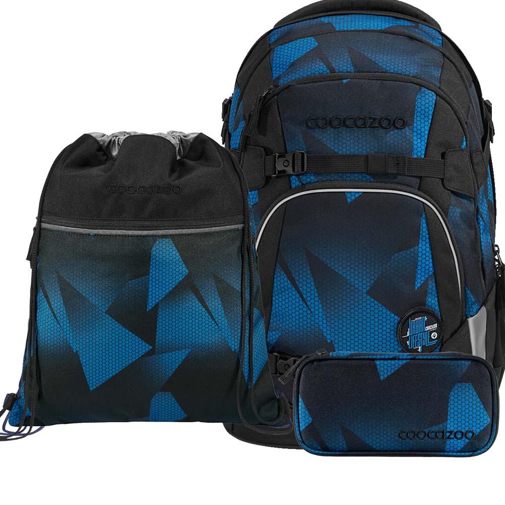Coocazoo Mate Electric Ice Schulrucksack Set 3tlg.