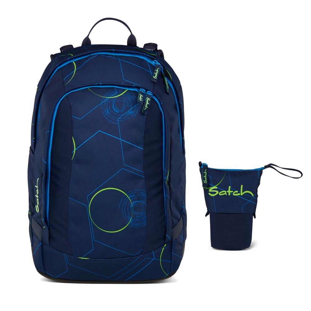 Satch Air Blue Tech Schulrucksack Set 2tlg.