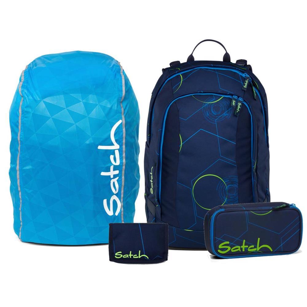 Satch Air Blue Tech Streetwalk Edition Schulrucksack Set 4tlg.