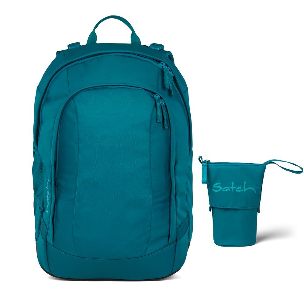 Satch Air Deep Petrol Schulrucksack Set 2tlg.