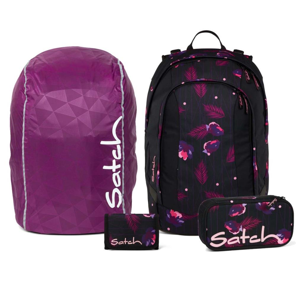 Satch Air Mystic Night Streetwalk Edition Schulrucksack Set 4tlg.