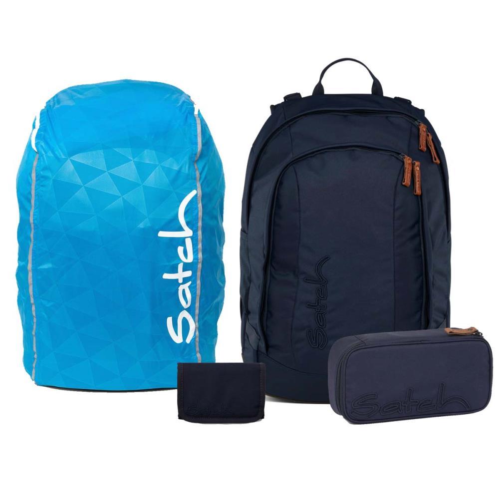 Satch Air Nordic Blue Skandi Streetwalk Edition Schulrucksack Set 4tlg.