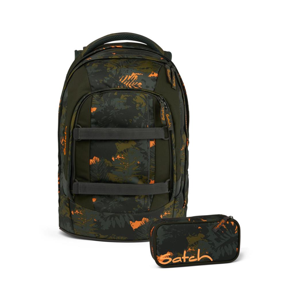 Satch Pack Jurassic Jungle Schulrucksack Set 2tlg.