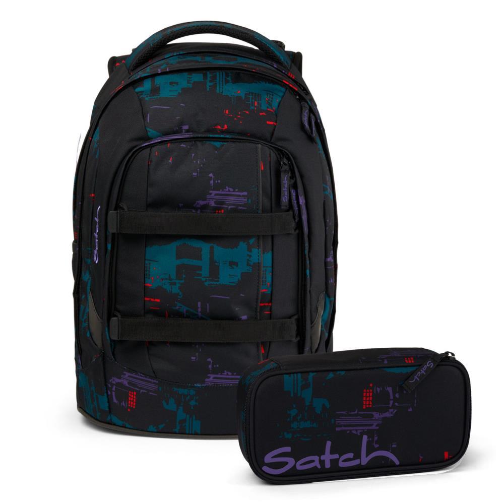 Satch Pack Night Vision Schulrucksack Set 2tlg.