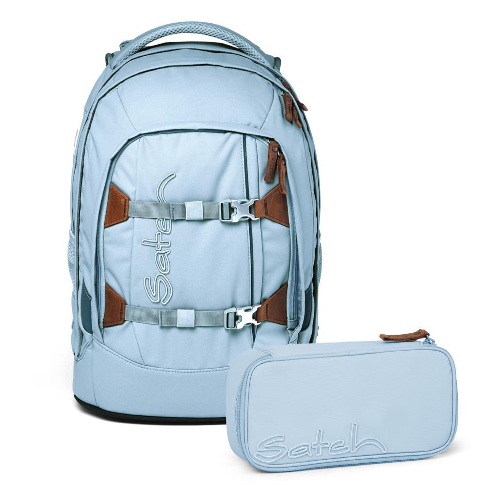Satch Pack Nordic Ice Blue Skandi Edition Schulrucksack Set 2tlg.