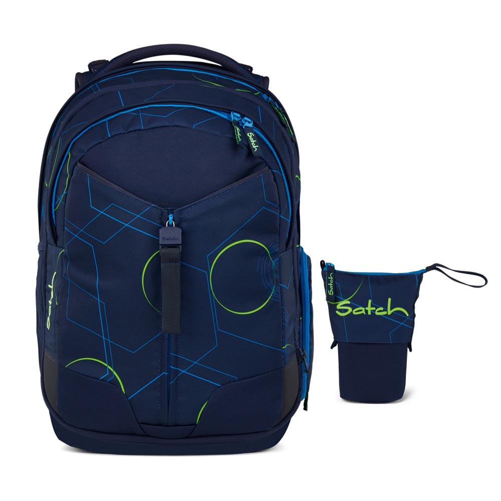 Satch Match Blue Tech Schulrucksack Set 2tlg.