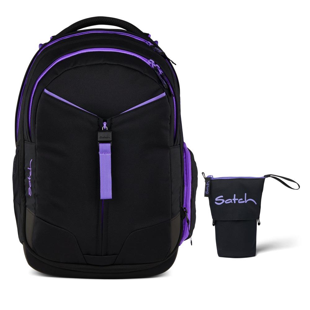 Satch Match Purple Phantom Schulrucksack Set 2tlg.