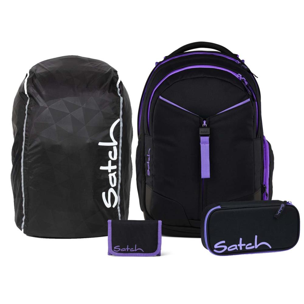 Satch Match Purple Phantom Streetwalk Edition Schulrucksack Set 4tlg.