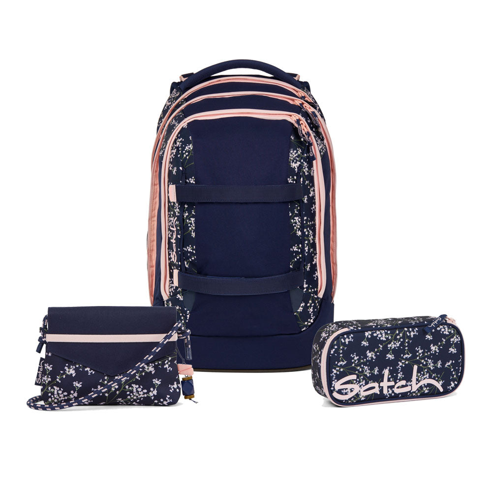 Satch Pack Bloomy Breeze Beauty and The School Edition Schulrucksack Set 3tlg.