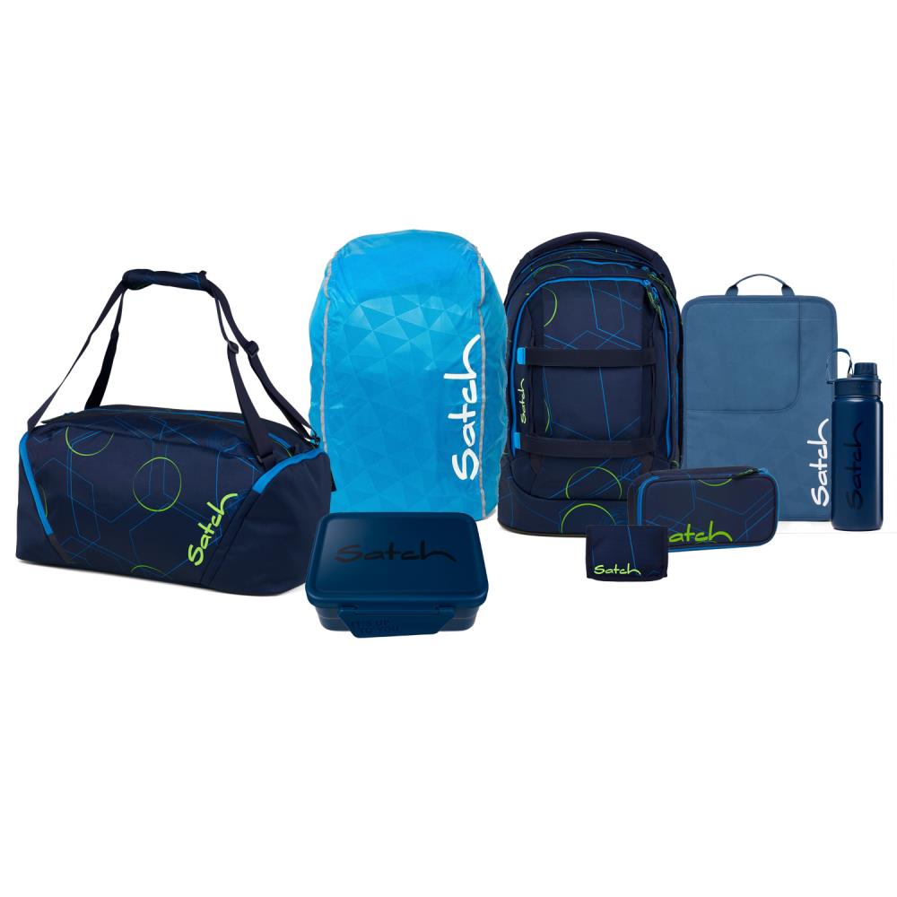 Satch Pack Blue Tech Kollektor Edition Schulrucksack Set 8tlg.