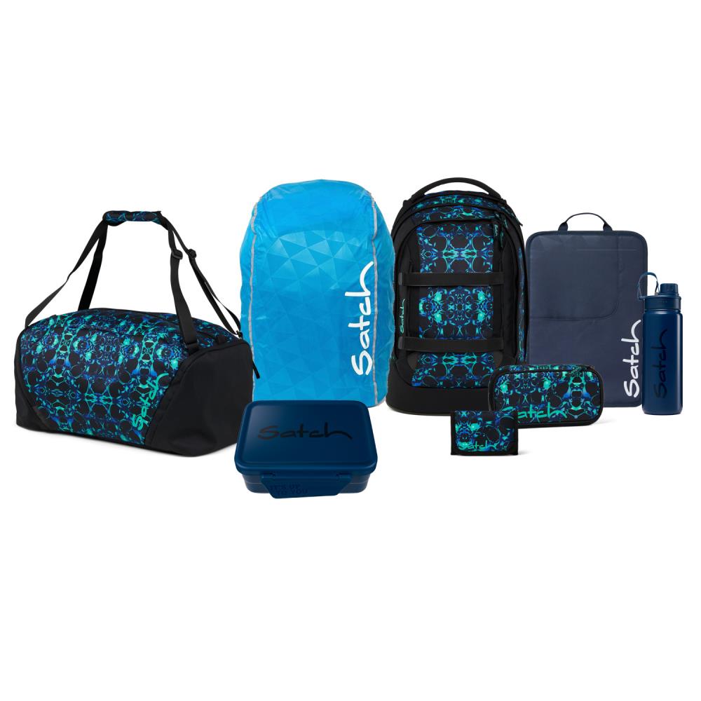Satch Pack Caleido Blue Kollektor Edition Schulrucksack Set 8tlg
