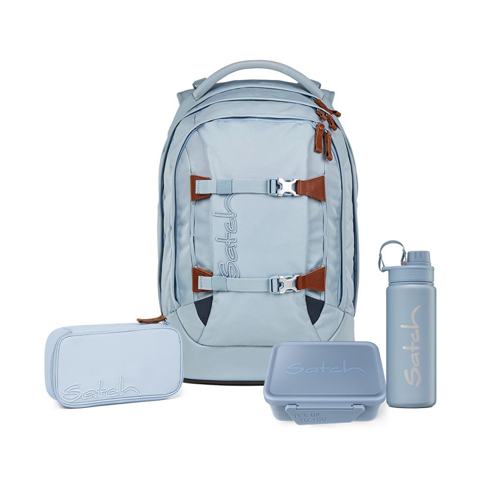 Satch Pack Nordic Ice Blue Skandi Edition Schulrucksack Set 4tlg.