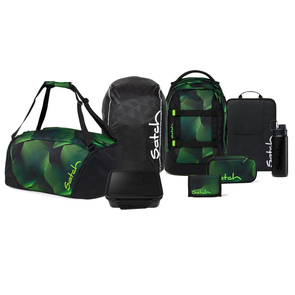 Satch Pack Seismic Green Kollektor Edition Schulrucksack Set 8tlg.