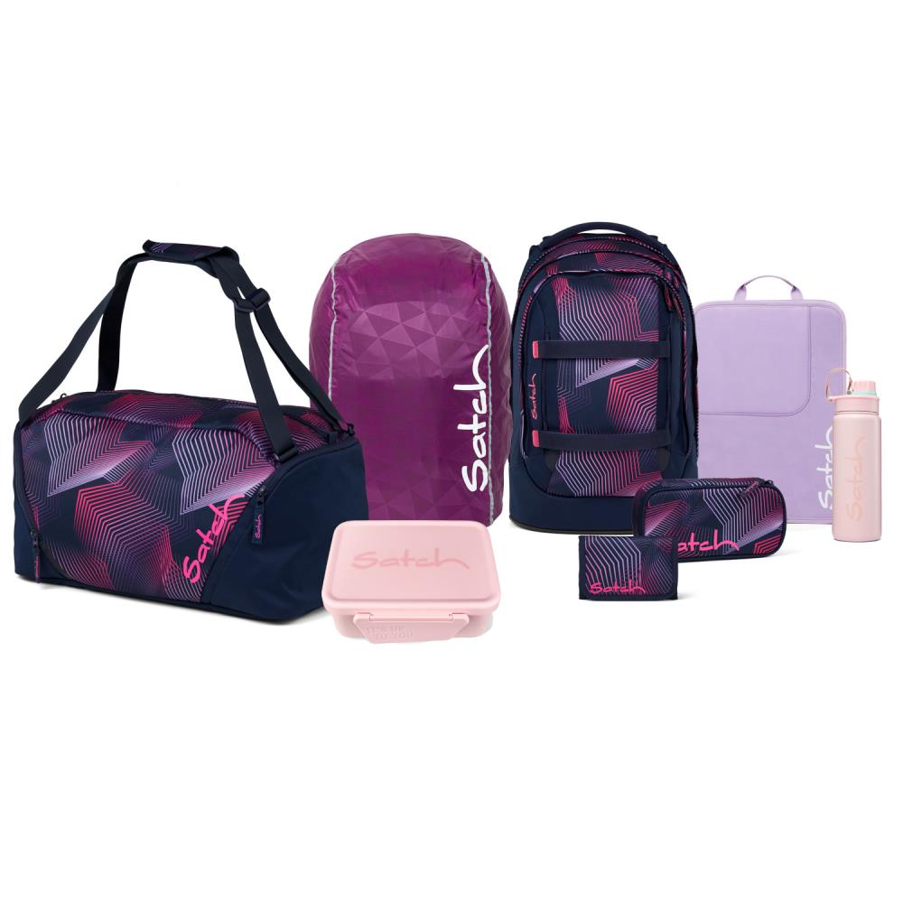 Satch Pack Seismic Pink Kollektor Edition Schulrucksack Set 8tlg.