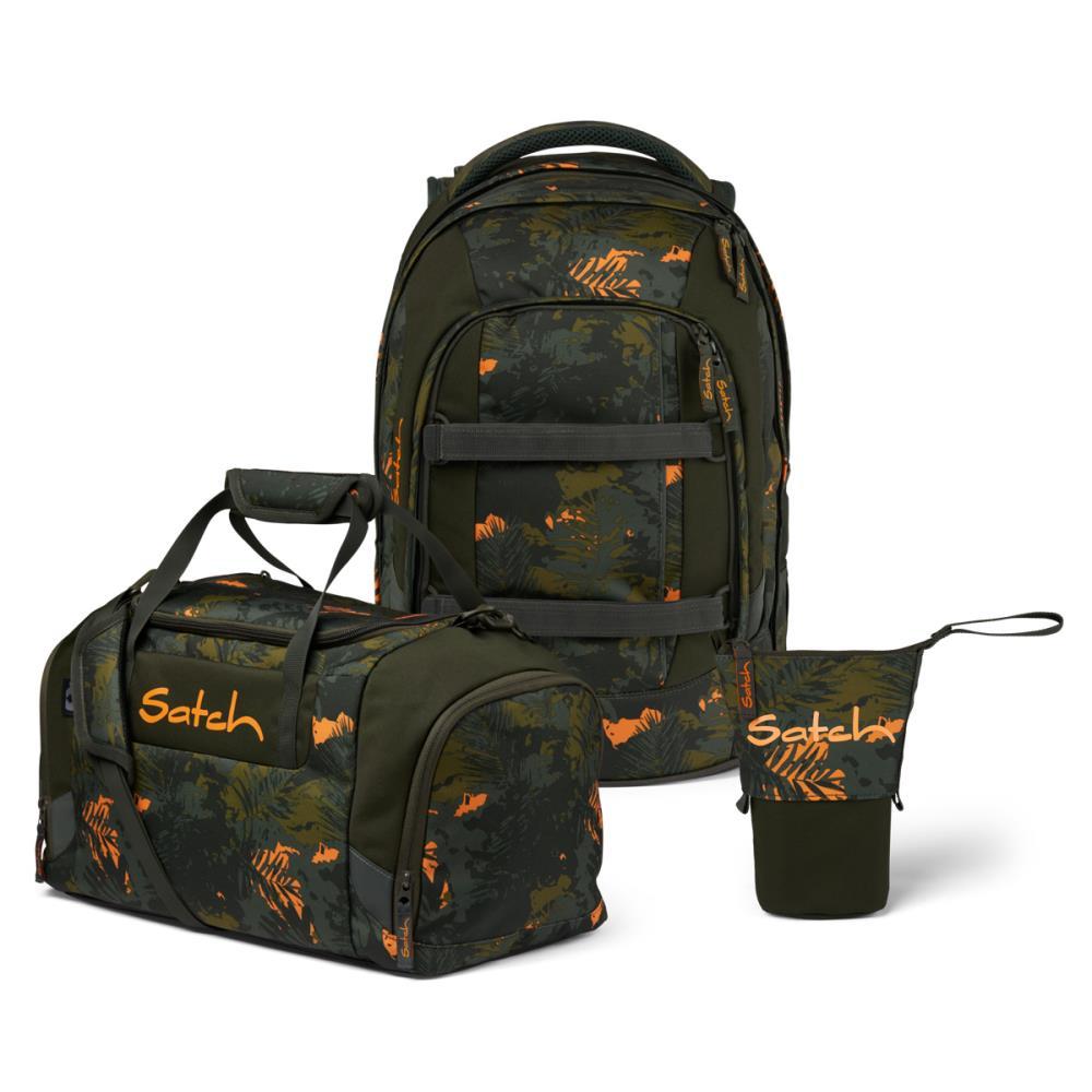 Satch Pack Jurassic Jungle Pencil Slider Edition Schulrucksack Set 3tlg.
