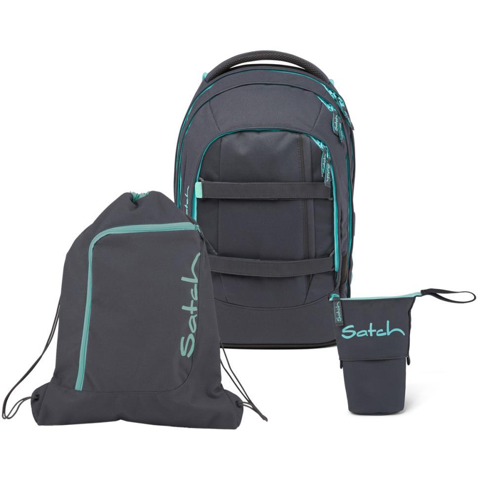 Satch Pack Mint Phantom Pencil Slider Light Edition Schulrucksack Set 3tlg.