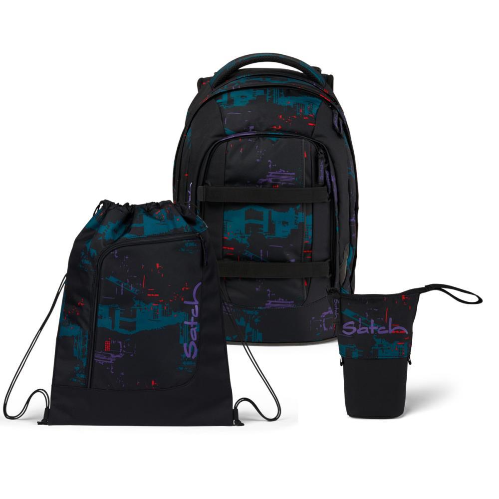 Satch Pack Night Vision Pencil Slider Light Edition Schulrucksack Set 3tlg.
