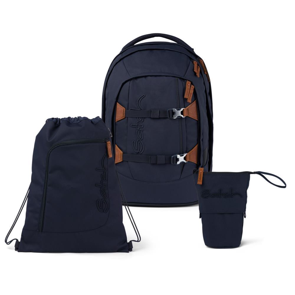 Satch Pack Nordic Blue Pencil Slider Light Edition Schulrucksack Set 3tlg.