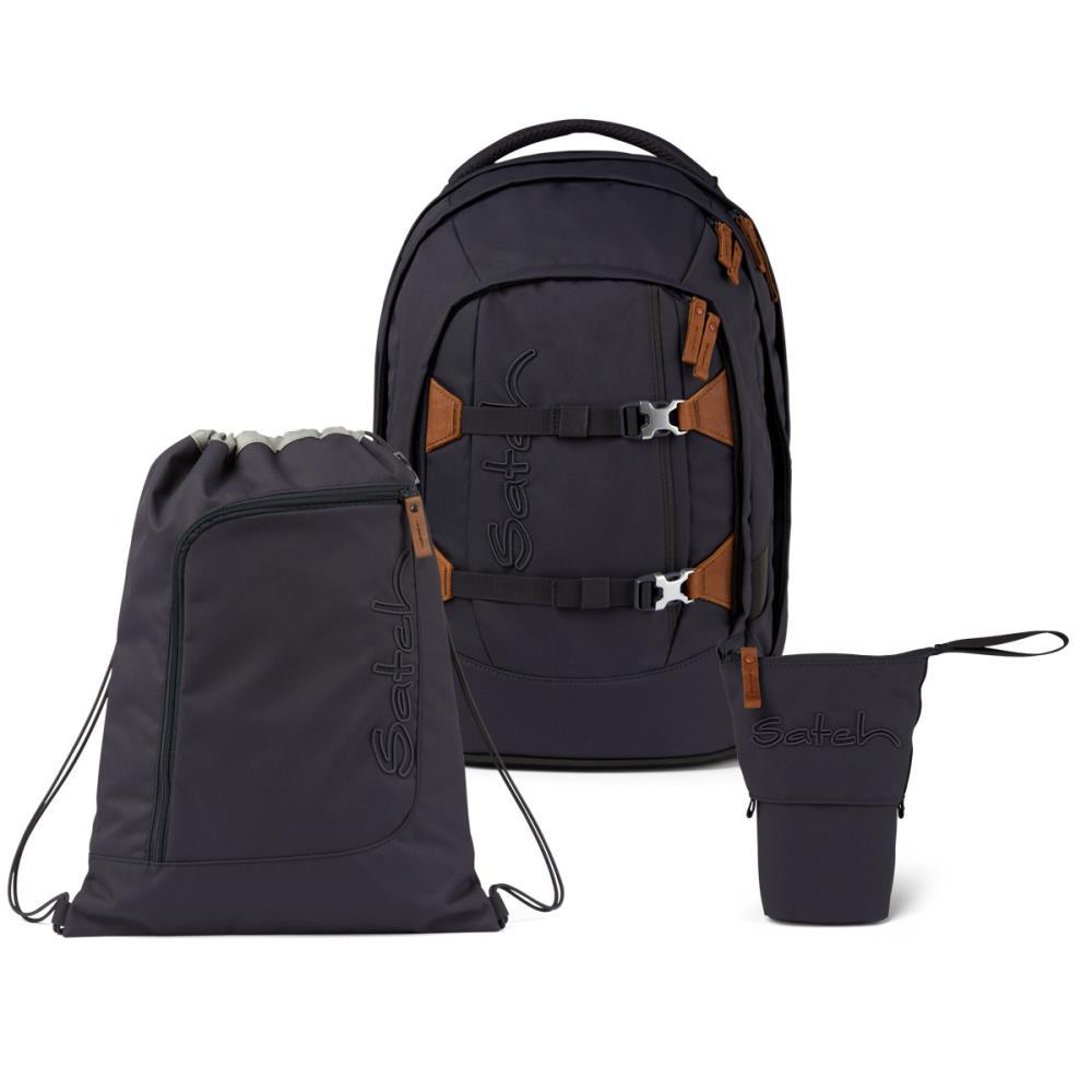 Satch Pack Nordic Grey Pencil Slider Light Edition Schulrucksack Set 3tlg.