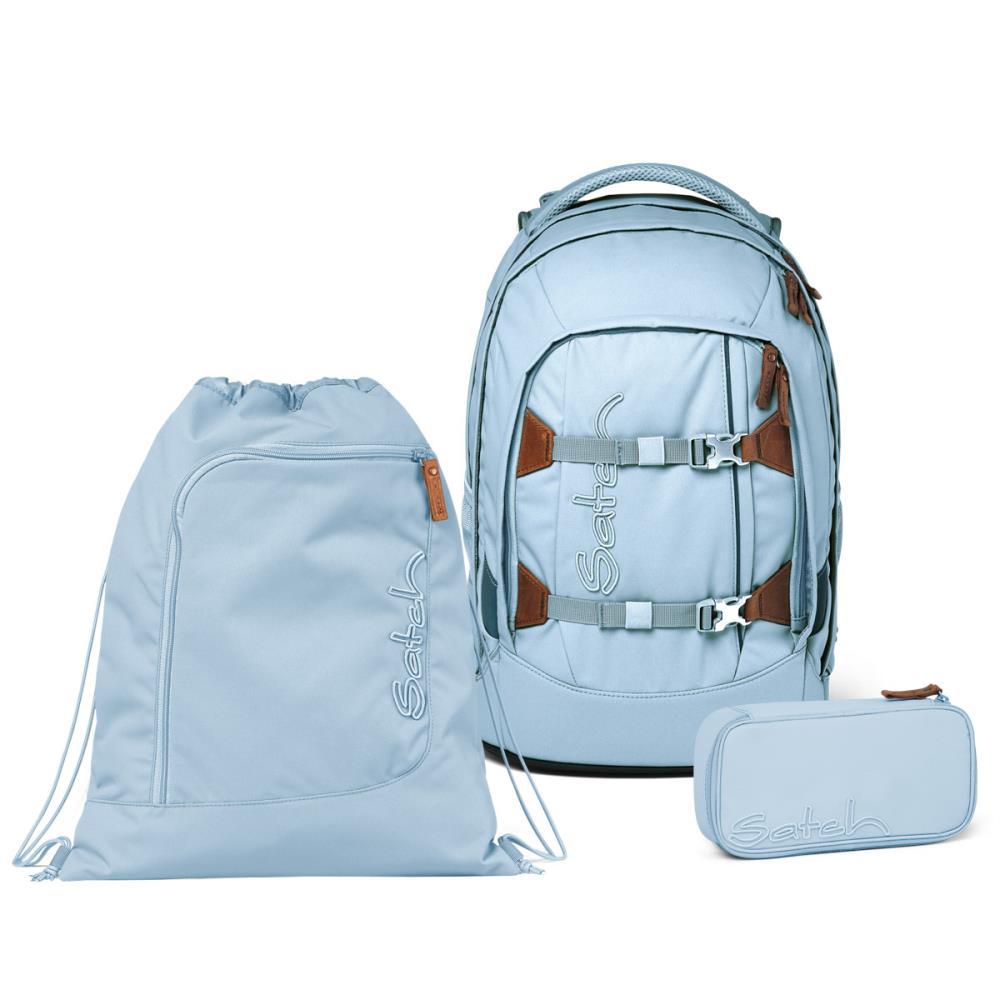 Satch Pack Nordic Ice Blue Skandi Edition Schulrucksack Set 3tlg.