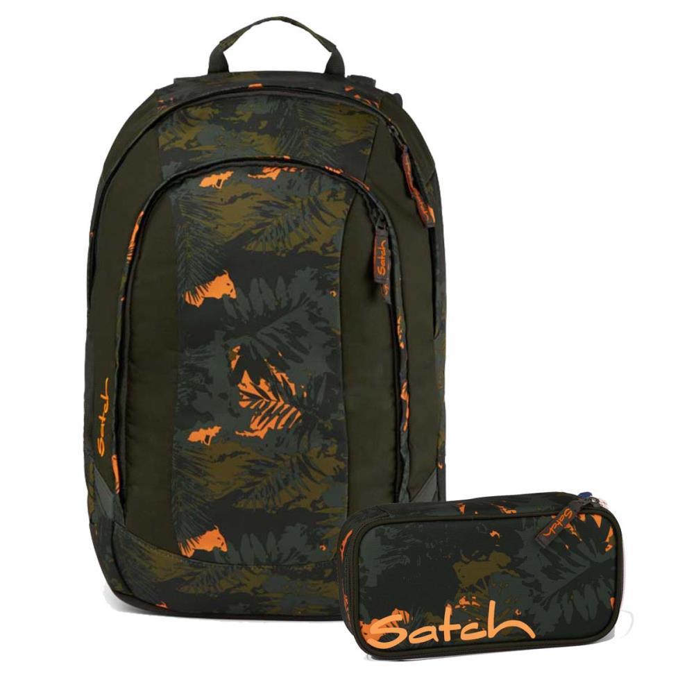Satch Air Jurassic Jungle Schulrucksack Set 2tlg.