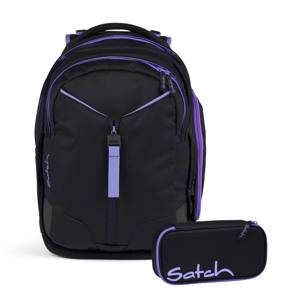 Satch Match Purple Phantom Schulrucksack Set 2tlg.