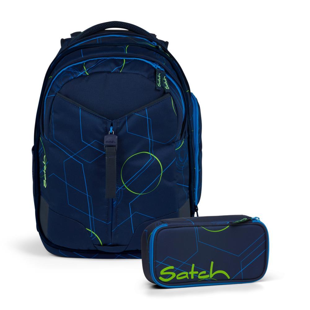 Satch Match Blue Tech Schulrucksack Set 2tlg.