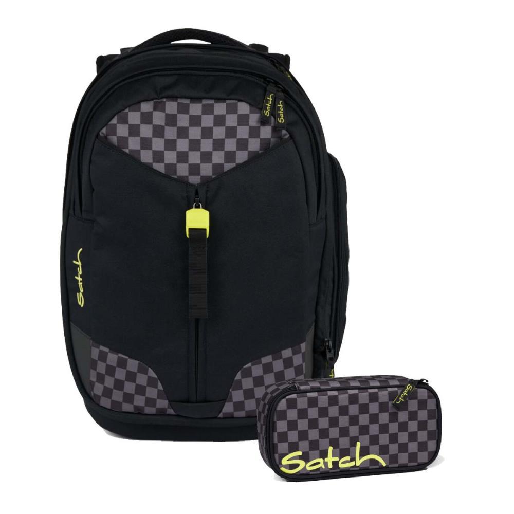 Satch Match Dark Skate Schulrucksack Set 2tlg.