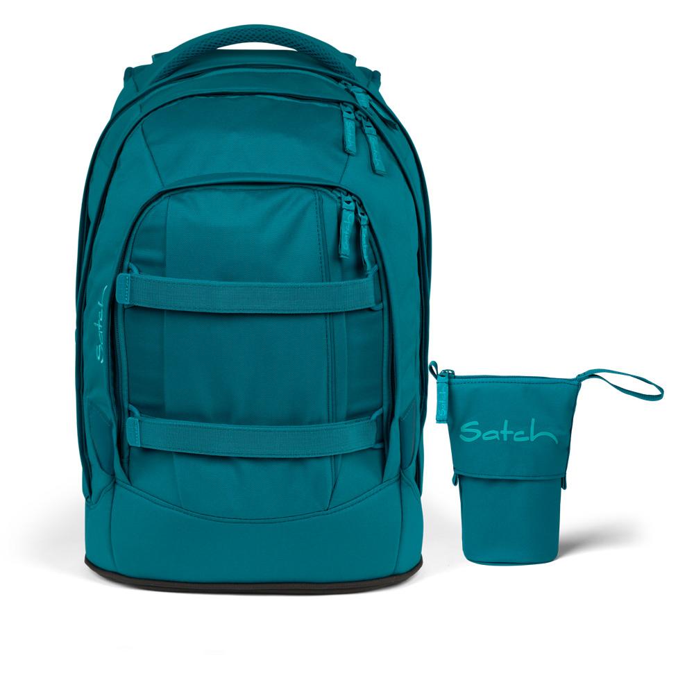 Satch Pack Deep Petrol Schulrucksack Set 2tlg.