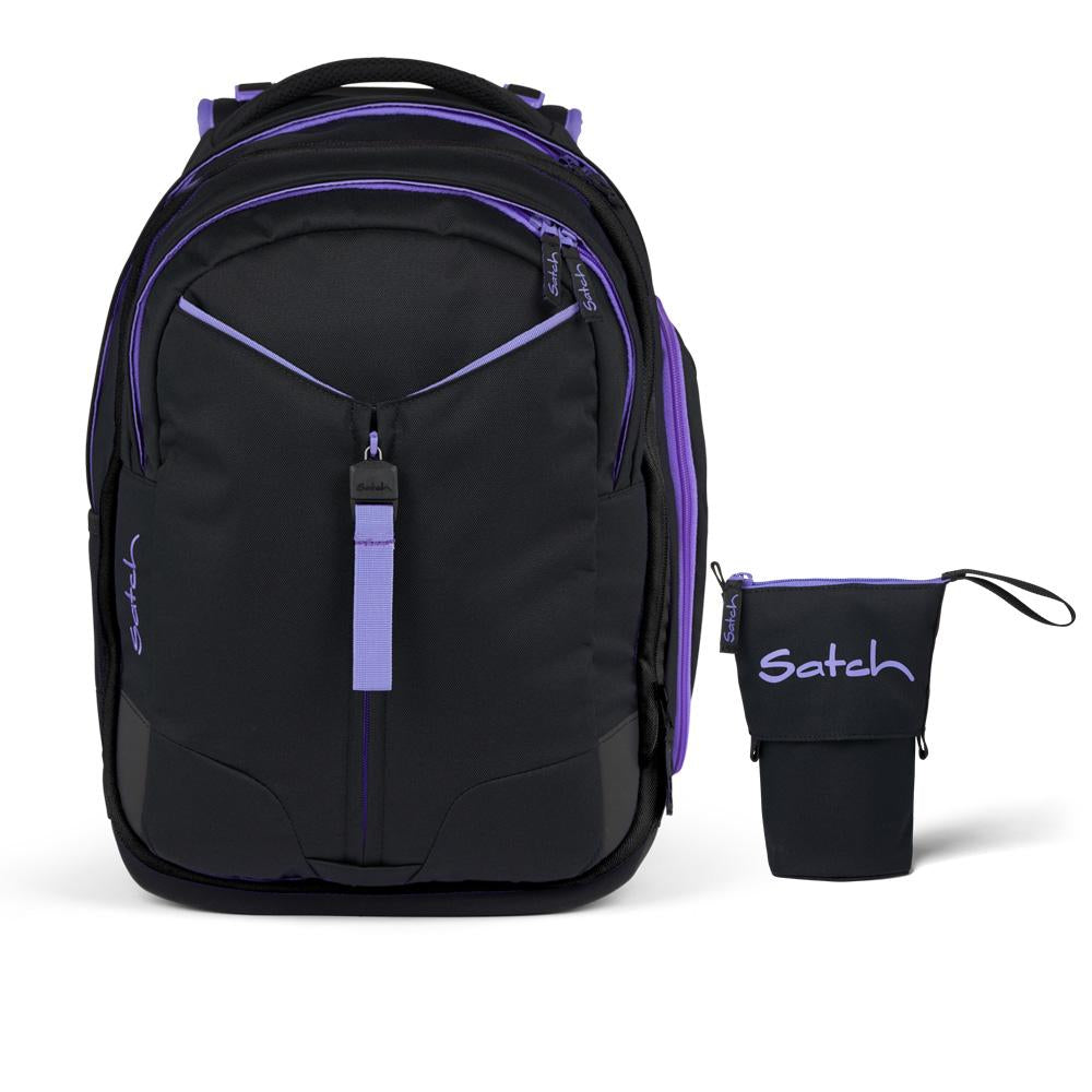 Satch Match Purple Phantom Schulrucksack Set 2tlg.