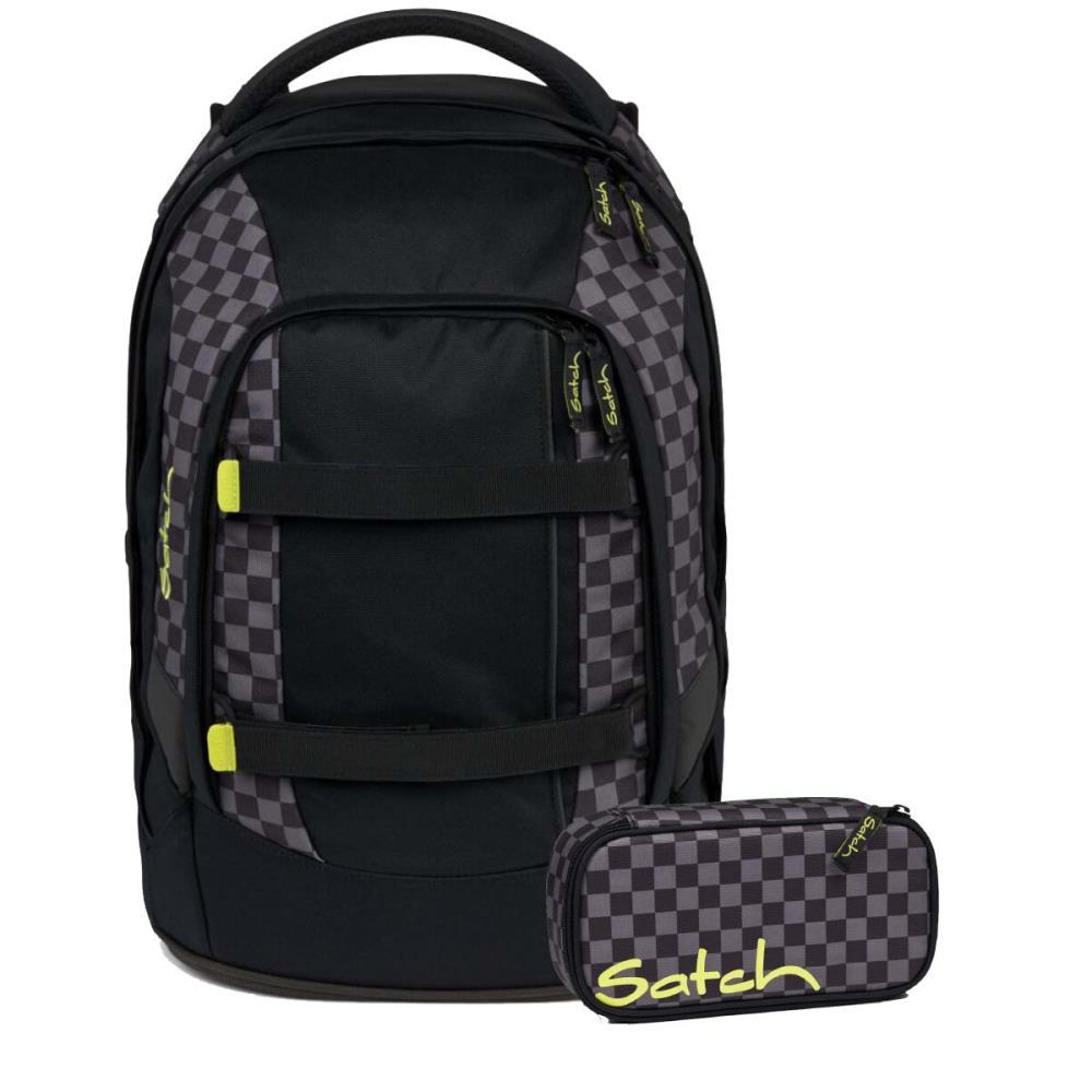Satch Pack Dark Skate Schulrucksack Set 2tlg.
