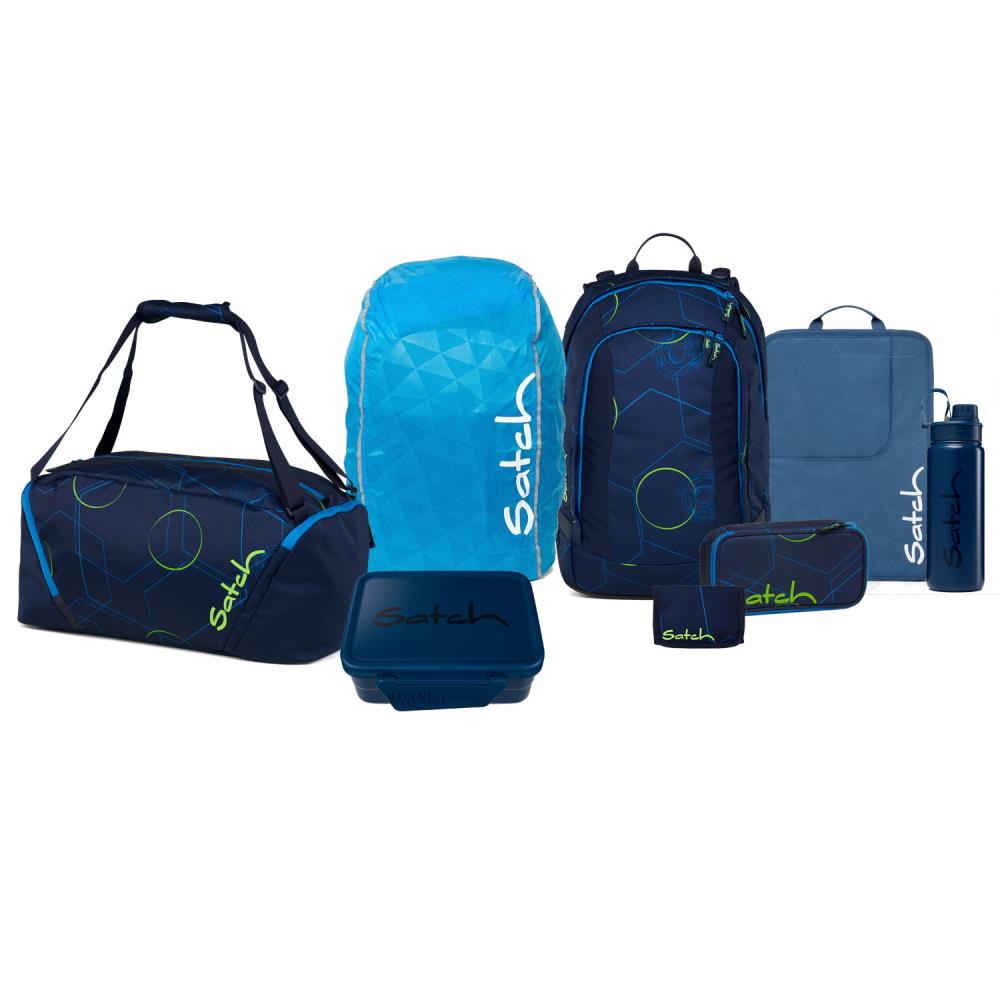 Satch Air Blue Tech Kollektor Edition Schulrucksack Set 8tlg.