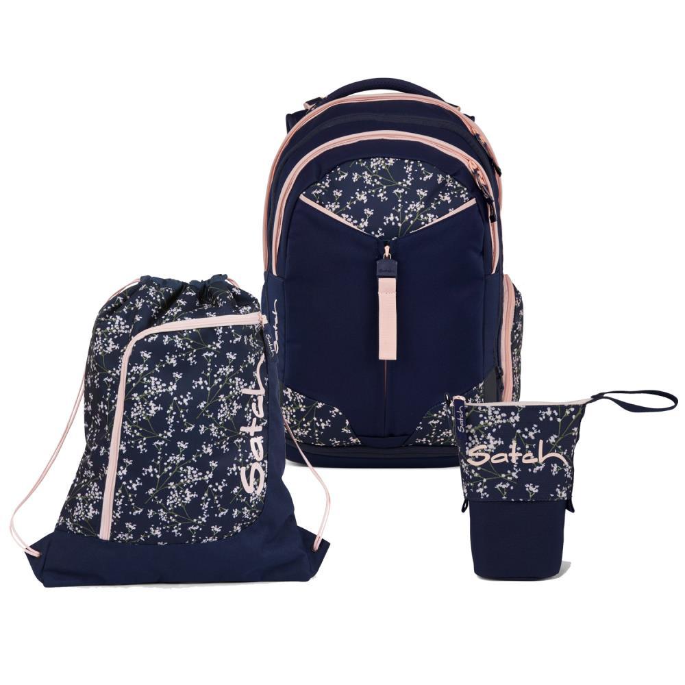 Satch Match Bloomy Breeze Pencil Slider Light Edition Schulrucksack Set 3tlg.