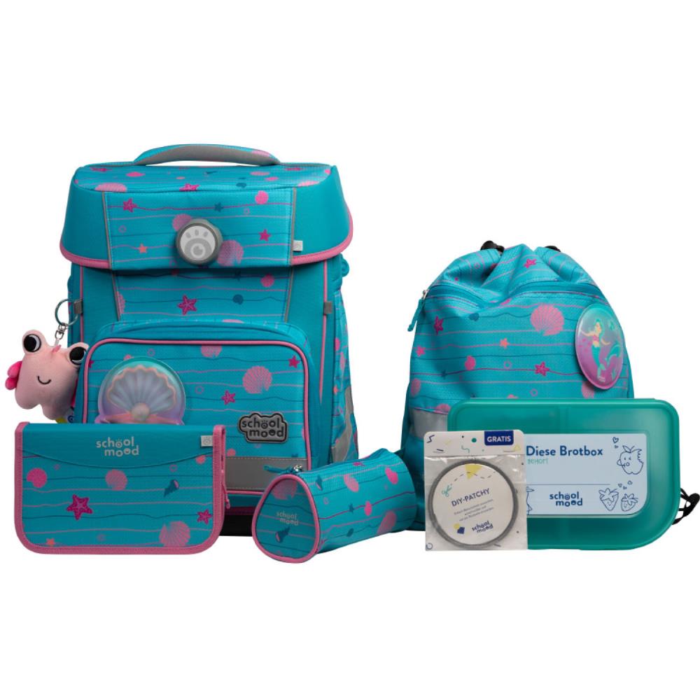 School Mood Champion Maxx Pro Lilly Meerjungfrau Schulranzen Set 7tlg.