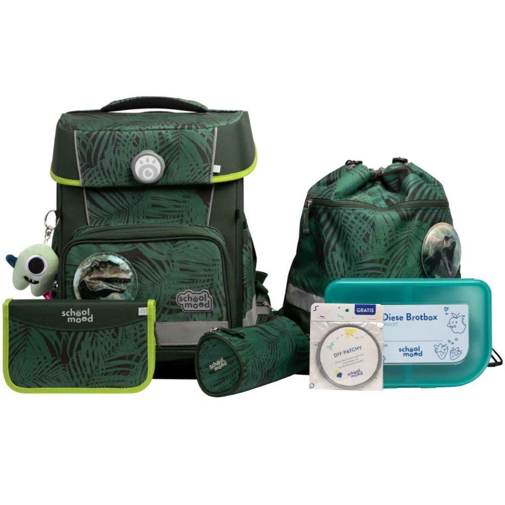 School Mood Champion Pro Daniel Dinosaurier Ranzen Set 7tlg.