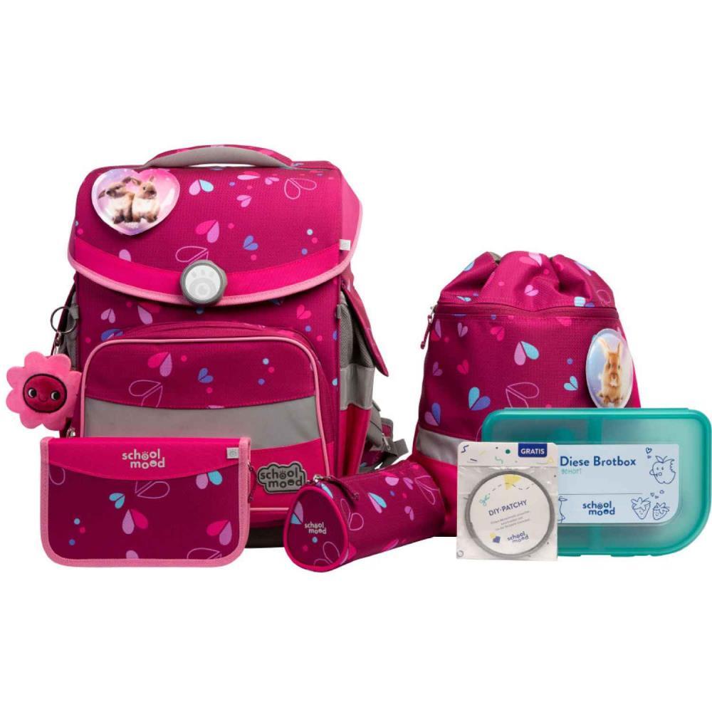School Mood Timeless Pro Klara Häschen Schulranzen Set 7tlg.