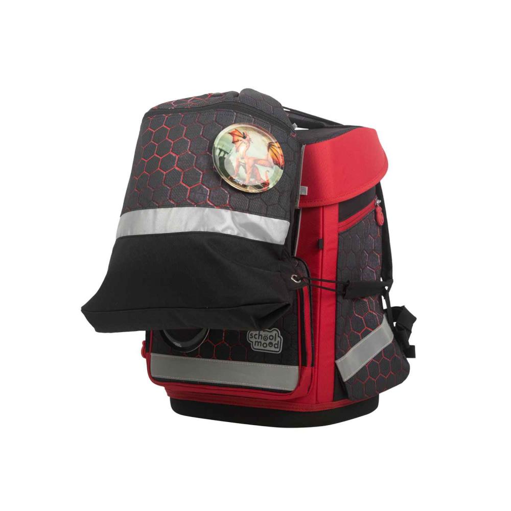 School Mood Champion Pro Mika Drache Schulranzen Set 7tlg.