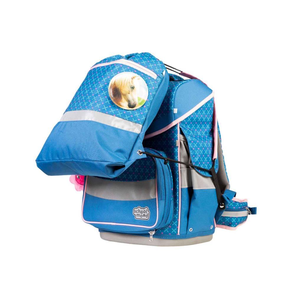 School Mood Timeless Pro Mila Pferd Schulranzen Set 7tlg.
