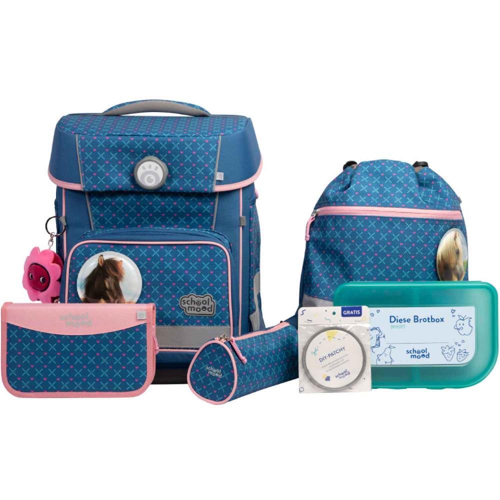 School Mood Champion Maxx Pro Mila Pferd Schulranzen Set 7tlg.