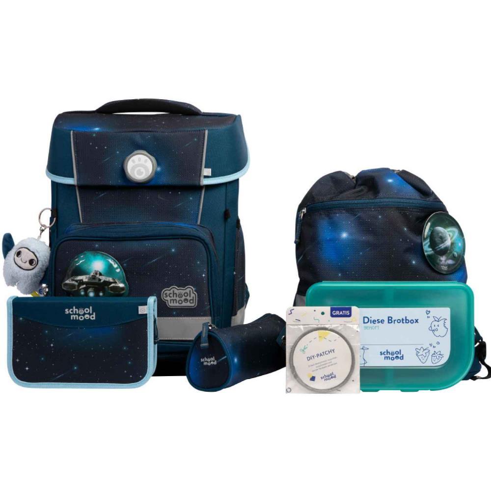 School Mood Champion Pro Moritz Weltall Schulranzen Set 7tlg.