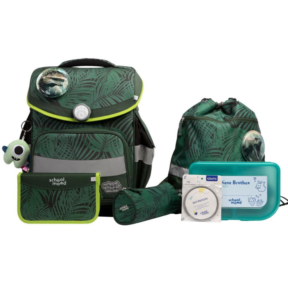 School Mood Timeless Pro Daniel Dinosaurier Schulranzen Set 7tlg.