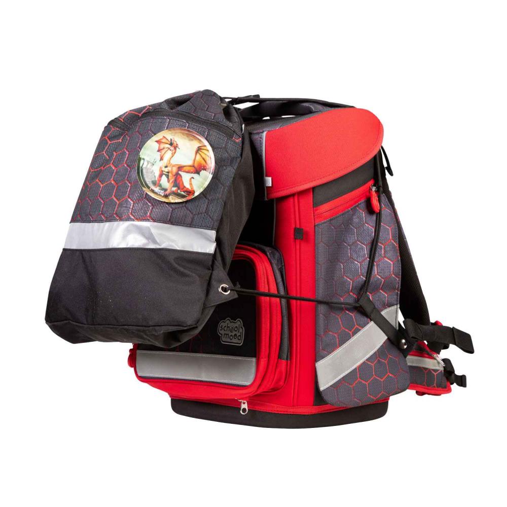School Mood Champion Maxx Pro Mika Drache Schulranzen Set 7tlg.