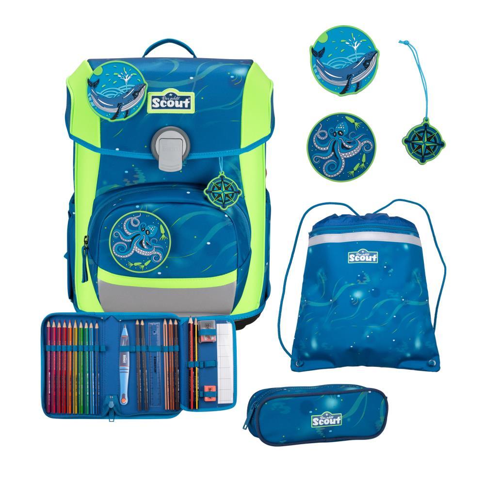 Scout Neo DIN Deep Sea Schulranzen Set 4tlg.