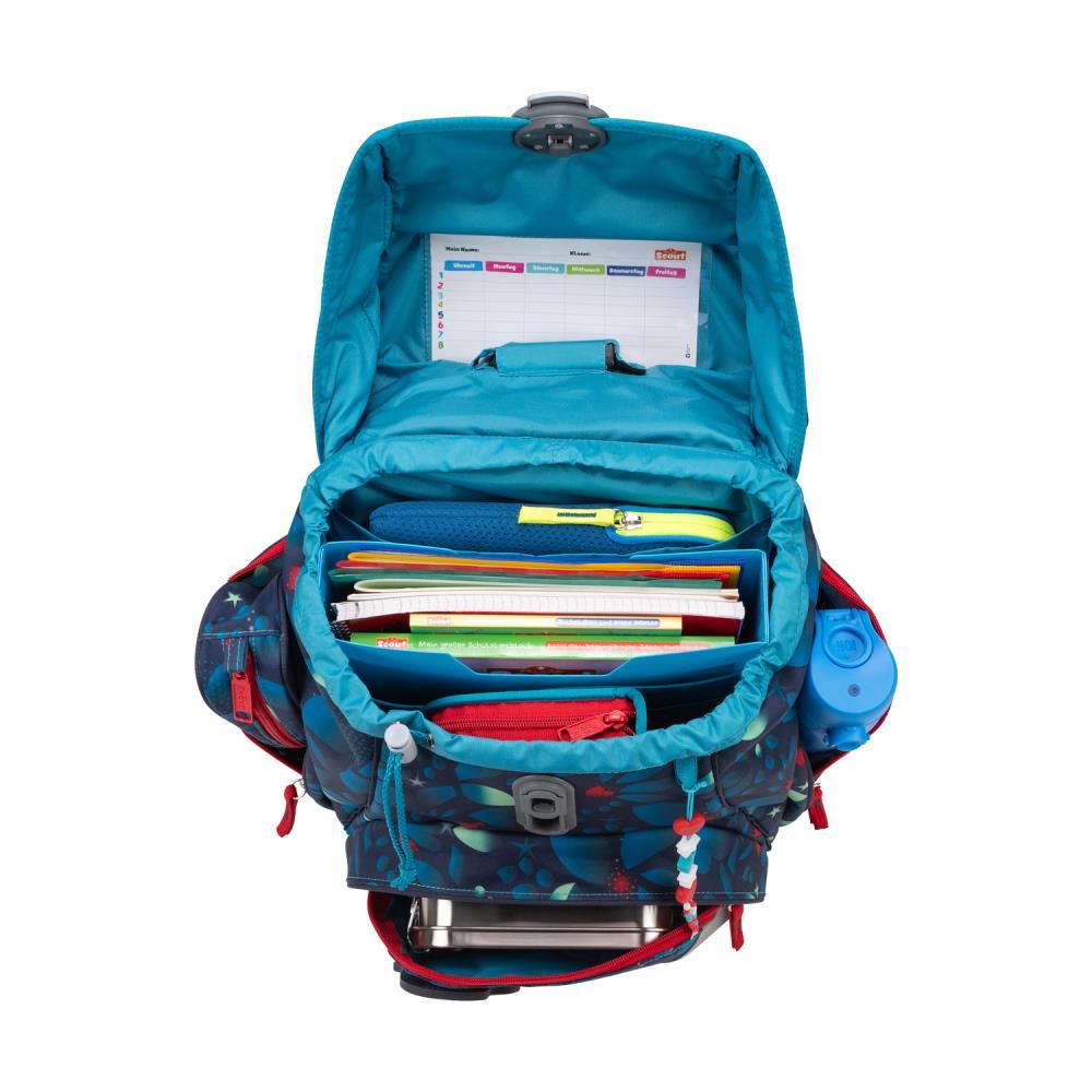 Scout Exklusiv Alpha LED White Unicorn Schulrucksack Set 4tlg.