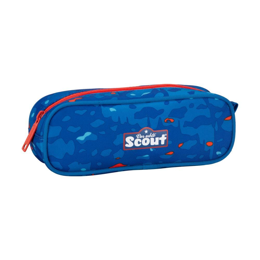 Scout Exklusiv Alpha Superflash Blue Dino Schulrucksack Set 4tlg.