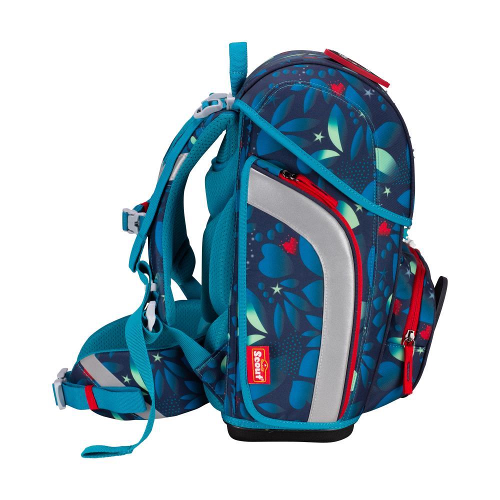 Scout Exklusiv Genius LED White Unicorn Schulranzen Set 4tlg.