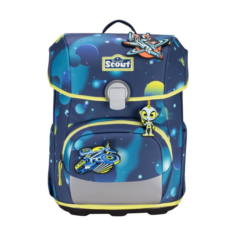 Scout Exklusiv Neo LED Planets Schulranzen Set 4tlg.