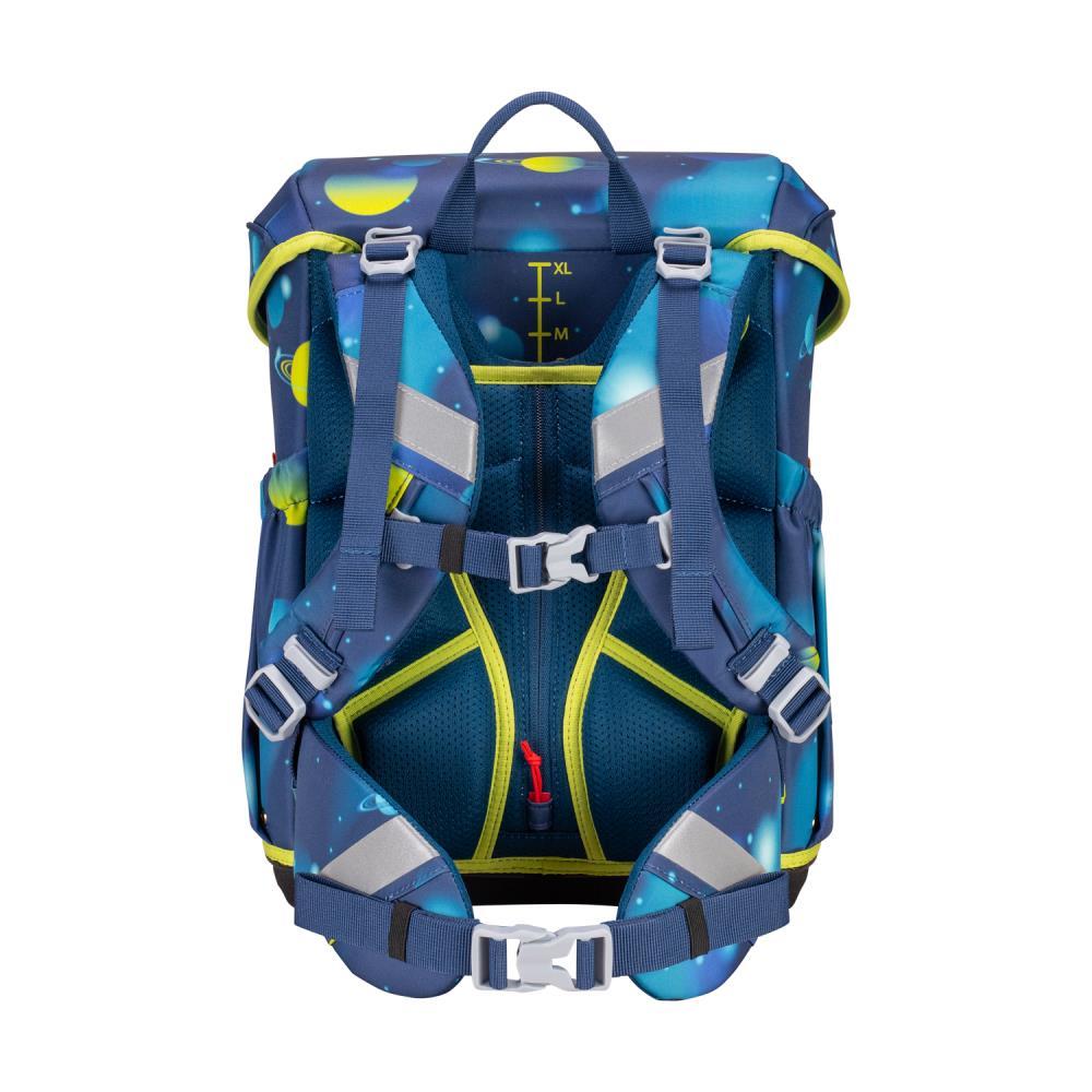 Scout Exklusiv Neo LED Planets Schulranzen Set 4tlg.