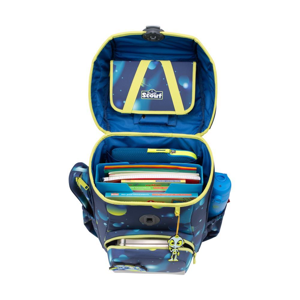 Scout Exklusiv Neo LED Planets Schulranzen Set 4tlg.